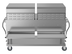 Thumbnail image #5 for KoolMore 60-Inch Mobile Commercial Outdoor Charbroiler Grill, 8-Burner, Propane, with Dual 30-Inch Roll Dome Covers