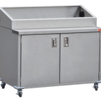 Thumbnail image #1 for Steril-Sil Company E1-ENC48-4V Mobile Stainless Steel E1 System Counter, Holds 4 E1 Inserts, 48 x 24-3/4 x 41 in
