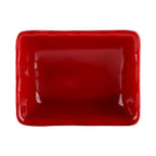 Thumbnail image #1 for G.E.T. Karma - EGS JW3252T-BR 2 oz Melamine Sauce Dish, Red Interior/Black Exterior, 3-1/4" x 2-1/2" x 1" Case of 6