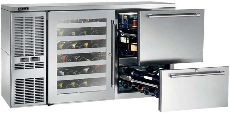 Product image #6 for Perlick DZS60 Dual-Zone 60" Two-Door Back Bar Refrigerator