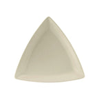 Thumbnail image #1 for Tuxton China DuraTux®© BEZ-0728 Ceramic Triangular Plate, 7-1/4", Rolled Edge, American White/Eggshell 1 Dozen