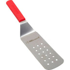 Thumbnail image #1 for AllPoints Foodservice Parts & Supplies 97728 Perforated Turner, 8 x 3 in Blade, Red Plastic Handle