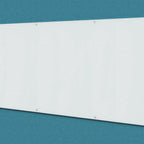 Thumbnail image #1 for AARCO Products 6WGBM48120 Magnetic Glass Markerboard, Low-Iron Tempered Glass, 120"W x 48"H