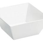 Thumbnail image #1 for Cal-Mil Sierra SR262 Square Melamine Bowl, 4 qt, White, 10" x 10" x 5" Case of 3