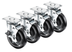 Thumbnail image #5 for Krowne Royal Series 5-Inch Swivel Plate Caster Set with Brake, 220 lb. Capacity per Caster