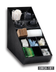 Thumbnail image #4 for Black Polystyrene 13-Compartment Tabletop Silverware and Condiment Organizer