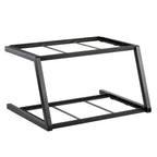 Thumbnail image #1 for TableCraft Products 11623 Two-Tier Rectangular Metal Buffet Stand, Black, 23.5 x 17.75 x 13 in