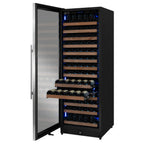 Thumbnail image #2 for Beverage Factory Allavino VSW16371S-1SL Commercial Wine Cooler, 163-Bottle, Single-Zone, Black, Hinged Glass Door