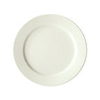 Thumbnail image #1 for Winco BPR-1125RE-AW Porcelain Plate, 11-1/4-Inch, Rolled Edge, American White 1 Dozen