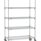 Thumbnail image #1 for Metro Super Erecta SA-2136C-80-M5 Super Adjustable Mobile Wire Shelving Unit, 36"W x 21"D x 80"H, 800 lb. capacity per shelf, 1200 lb. capacity per