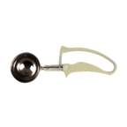 Thumbnail image #1 for Thunder Group SLDS210G Disher, #10, 3-1/4 oz, Stainless Steel, Ivory Squeeze Handle Case of 36