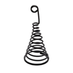 Thumbnail image #1 for G.E.T. SSH5 Spiral Menu/Card Sign Holder, 2-3/8" Diameter Base x 5"H, Powder-Coated Black Metal Case of 12