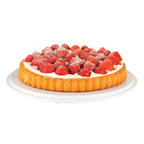 Thumbnail image #1 for Libbey APS Germany - Cake Trays APS 00468 Round White Melamine Cake Tray/Stand, 12-1/4" Diameter x 1-5/8"H