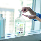 Thumbnail image #3 for EcoChoice by Sterno 20798 1 Gallon Hand Sanitizer Gel, 70% Ethyl Alcohol, Clean & Fresh Scent, Locking Pump Dispenser