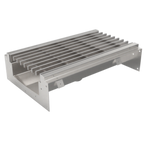 Thumbnail image #1 for GSW USA FST-1236 Floor Trough Drain, 14"W x 34"D x 5-3/4"H, Open Connective, Stainless Steel Grate and Construction