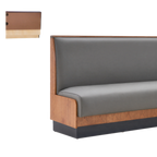 Thumbnail image #1 for ATSMFG ATS AT&S-ASWB-KR36-P GR5/COM 36" High Upholstered Wall Booth, Plain Back, Removable Seat, Unfinished Outside Back