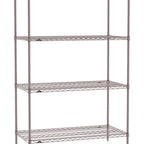 Thumbnail image #1 for Metro Super Erecta SE-2136K4-74-S4 Wire Stationary Starter Wire Shelving Unit, 36"W x 21"D x 74"H, 800 lb. capacity per shelf, 2000 lb. capacity per