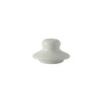 Thumbnail image #1 for Tuxton China DuraTux®© BWT-100L White Ceramic Tea Pot Lid 1 Dozen