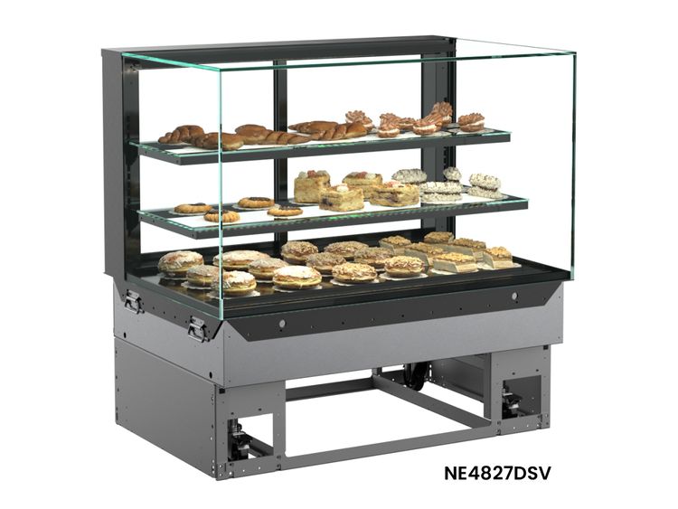 Product image #5 for Reveal® 47-3/4 Inch Non-Refrigerated Slide-In Full-Service Counter Display Case