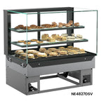 Thumbnail image #5 for Structural Concepts Reveal® NE4827DSV 47-3/4-Inch Non-Refrigerated Slide-In Full-Service Counter Display Case, 2 Glass Shelves, LED Lighting