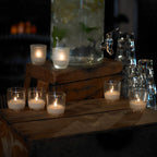 Thumbnail image #3 for Sterno 40114 Disposable Unscented Oil Candle, 2" High, 8-Hour Burn, Bubble-Shaped Glass Holder