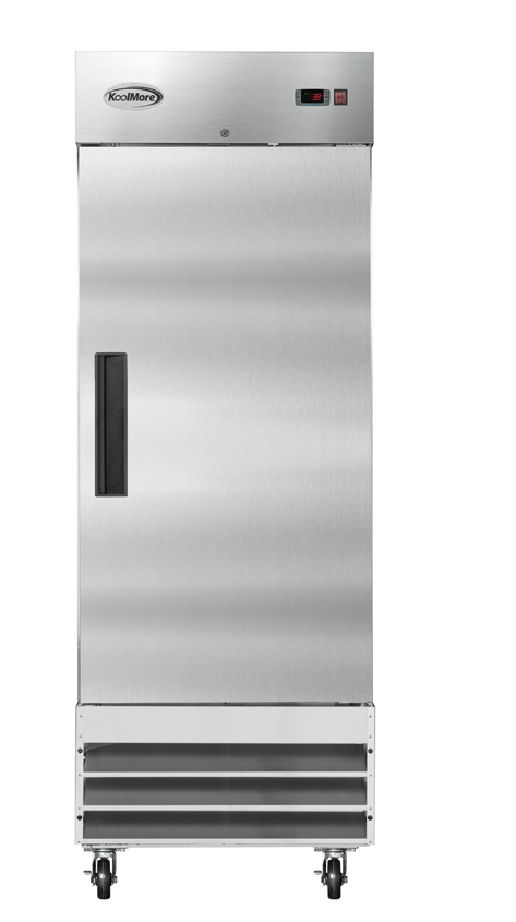 Product image #8 for KoolMore 29-Inch One-Door Reach-In Refrigerator, 23 Cu. Ft., Bottom-Mounted Compressor, Stainless Steel