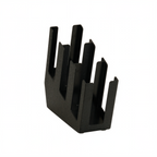 Thumbnail image #1 for Cal-Mil 23417-3 Angled 3-Section Cup & Lid Display, ABS Plastic, Holds Cups and Lids up to 4"