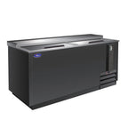 Thumbnail image #1 for Valpro Commercial Refrigeration VP Series VPB50 Two-Section Bottle Cooler, 50 in W, Side-Mounted Compressor, Black Exterior