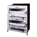 Thumbnail image #1 for Montague Company Legend 236W36 36-Inch Gas Upright Broiler, Double-Deck Infrared, Adjustable Grids, Stainless Steel, Leg Base