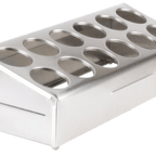 Thumbnail image #1 for Steril-Sil TC-12 Countertop 12-Hole Silverware Dispenser, 2 x 6, 304 Stainless Steel