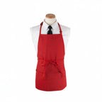 Thumbnail image #1 for Chef Revival 3PBIARDFP Red Polyester Bib Apron, 26" x 23", 4 Pockets, Adjustable Neck Strap Case of 24