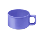 Thumbnail image #1 for Thunder Group CR9016BU Melamine Soup Mug with C-Handle, 10 oz, Purple, 4" Diameter Case of 5 Dozen