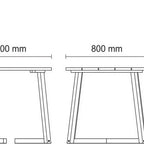 Thumbnail image #2 for Tramontina USA, Inc. 14616-371 Square Wood-Top Table with Leg Base, 31.5 x 31.5 x 29.5 in