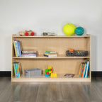 Thumbnail image #1 for Flash Furniture Hercules MK-STRG007-GG Wooden 2-Section Storage Cabinet, 48"W x 30"H x 15"D, Natural