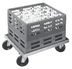 Thumbnail image #7 for Channel Manufacturing Aluminum Glass Rack / Milk Crate Dolly for One 20 x 20 Rack, 22 x 22 x 7.5 In.