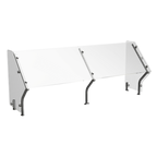 Thumbnail image #1 for Atlas Metal CSG-4I Single-Sided Self-Service Sneeze Guard, 63-5/8"W, Tempered Glass, Stainless Steel Frame