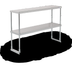 Thumbnail image #2 for Steel Works Stainless 36-Inch Double-Tier Stainless Steel Worktable Over Shelf