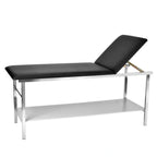 Thumbnail image #1 for Alpine Industries ADI996-02-BLK Adjustable-Height Medical Exam Table, Powder-Coated Steel Frame, 2-Inch Foam Padding, Paper Dispenser