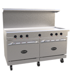 Thumbnail image #1 for Royal Range of California Electric Series RRE-GT60-C 60-Inch Electric Restaurant Range with Thermostatic Griddle, Convection and Standard Ovens