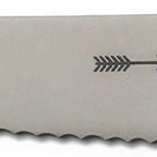 Thumbnail image #1 for JB Prince F. Dick Z153 10 10-Inch Forged Serrated Knife with Stainless Steel Blade and Black Polypropylene Handle