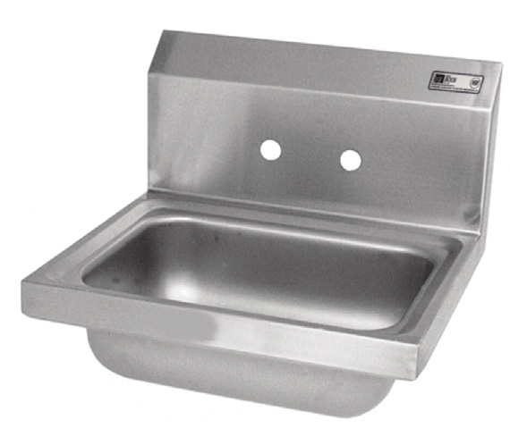 Product image #4 for John Boos Pro-Bowl Wall-Mount Stainless Steel Hand Sink, 14" x 10" x 5" Bowl