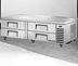Thumbnail image #4 for True 72.38 Inch 4-Drawer Refrigerated Chef Base with Side-Mounted Compressor and Stainless Steel Top