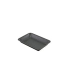 Thumbnail image #2 for Steelite Genware London, GW Vintage GWSST2014BKV Rectangular Black Stainless Steel Serving Tray, 8 x 5.75 x 0.75" Case of 2 Dozen