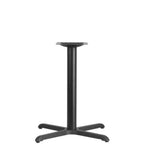 Thumbnail image #1 for Flash Furniture XU-T3030-GG Dining-Height Cast Iron X-Base Table Base, 30" x 30" Spread, 3" Column, Powder-Coat Finish