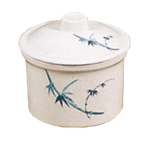 Thumbnail image #1 for Thunder Group Blue Bamboo 3504BB Melamine Bowl with Lid, 14 oz, 4-1/4" Case of 6 Dozen