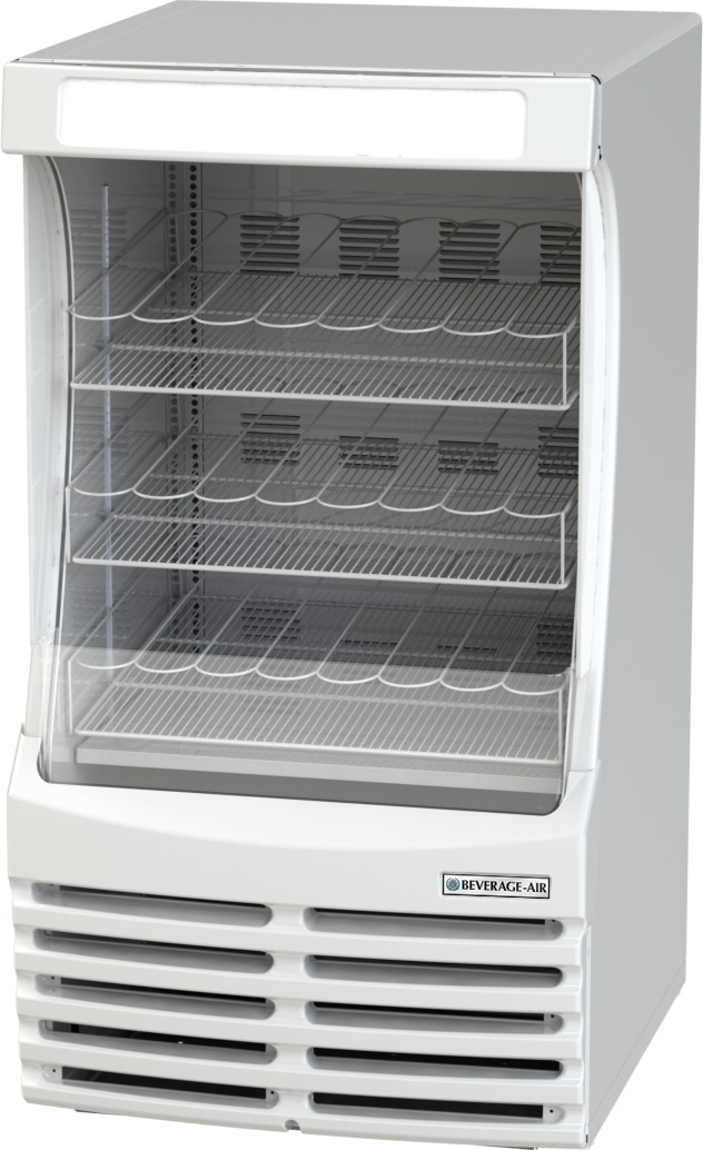Product image #6 for Breeze 30-Inch White Open Air Merchandiser Cooler, 13 Cu. Ft., 3 Shelves, Self-Contained Refrigeration