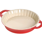Thumbnail image #2 for Zwilling J.A. Henckels Staub® 1014856 Ceramic Pie Dish, 1.3 qt., 9-3/8" Diameter, Round with Handles, Cherry