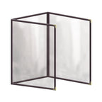 Thumbnail image #1 for Risch Deluxe TET 8.5X11-LEATHERETTE Leatherette Menu Cover, 8-1/2 x 11 in, Triple Fold Case of 24