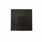 Thumbnail image #1 for Kadra Kitchenware Vikko Thunder VT-0794 Square China Plate, 10", White Rim, Black Grain Texture Case of 12