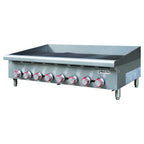 Thumbnail image #1 for Magic Chef Commercial MCCCB48A Commercial Natural Gas Countertop Charbroiler, Radiant, 48"W, Adjustable Cast Iron Grates